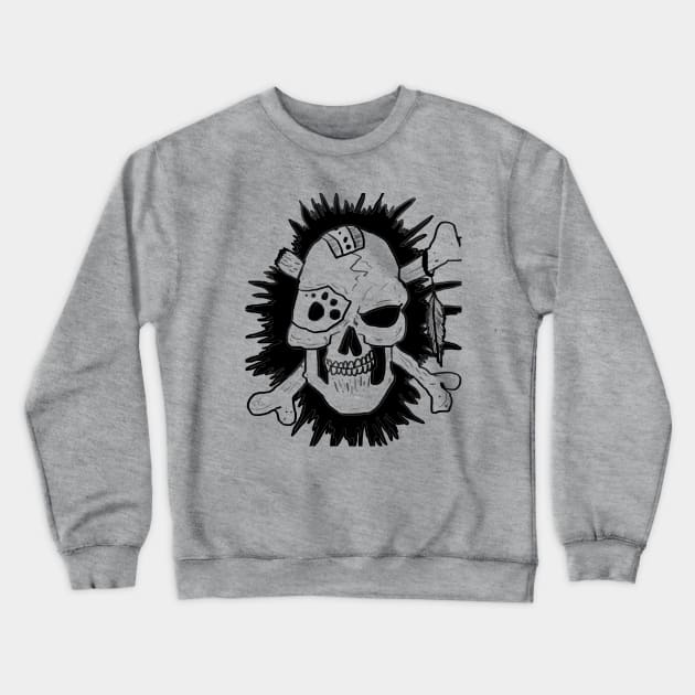 Pirate Skull Crewneck Sweatshirt by Sinister757